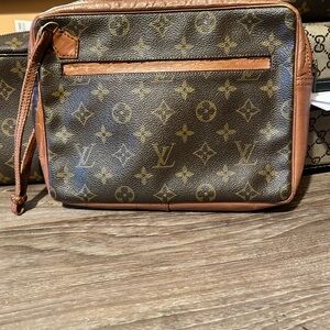 Vintage Louis Vuitton sport clutch authentic with FLAWS